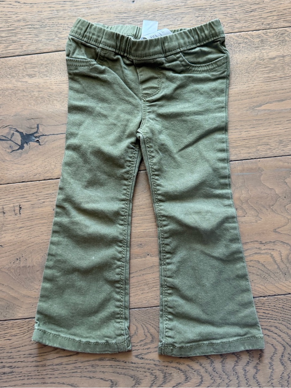 Carter’s Girls Olive Green Pull-On Flare Pants 2T